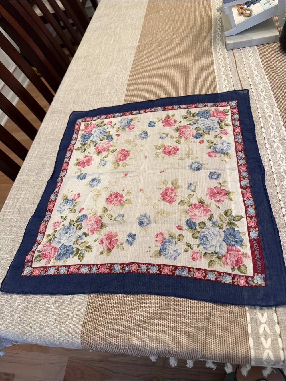 Small Flowered Scarf